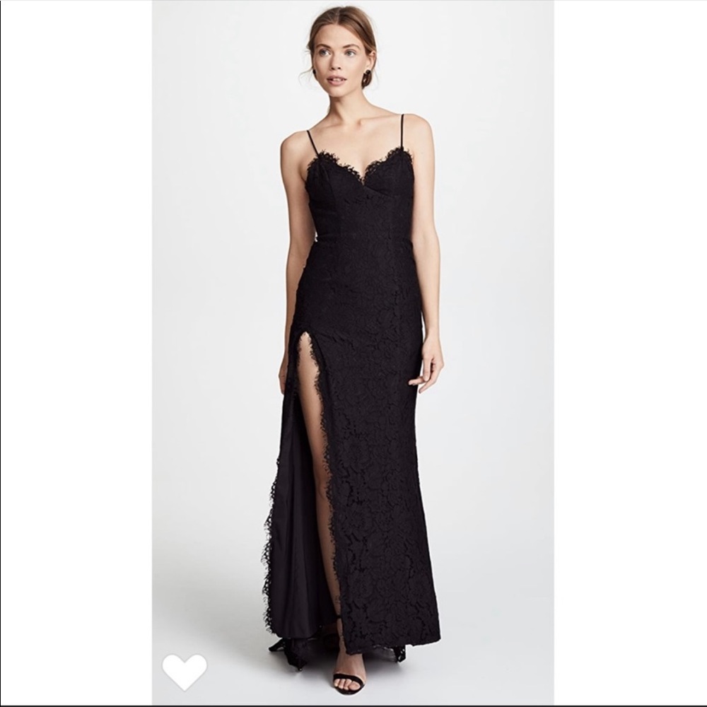 NWT Fame & Partners Black Everett Dress